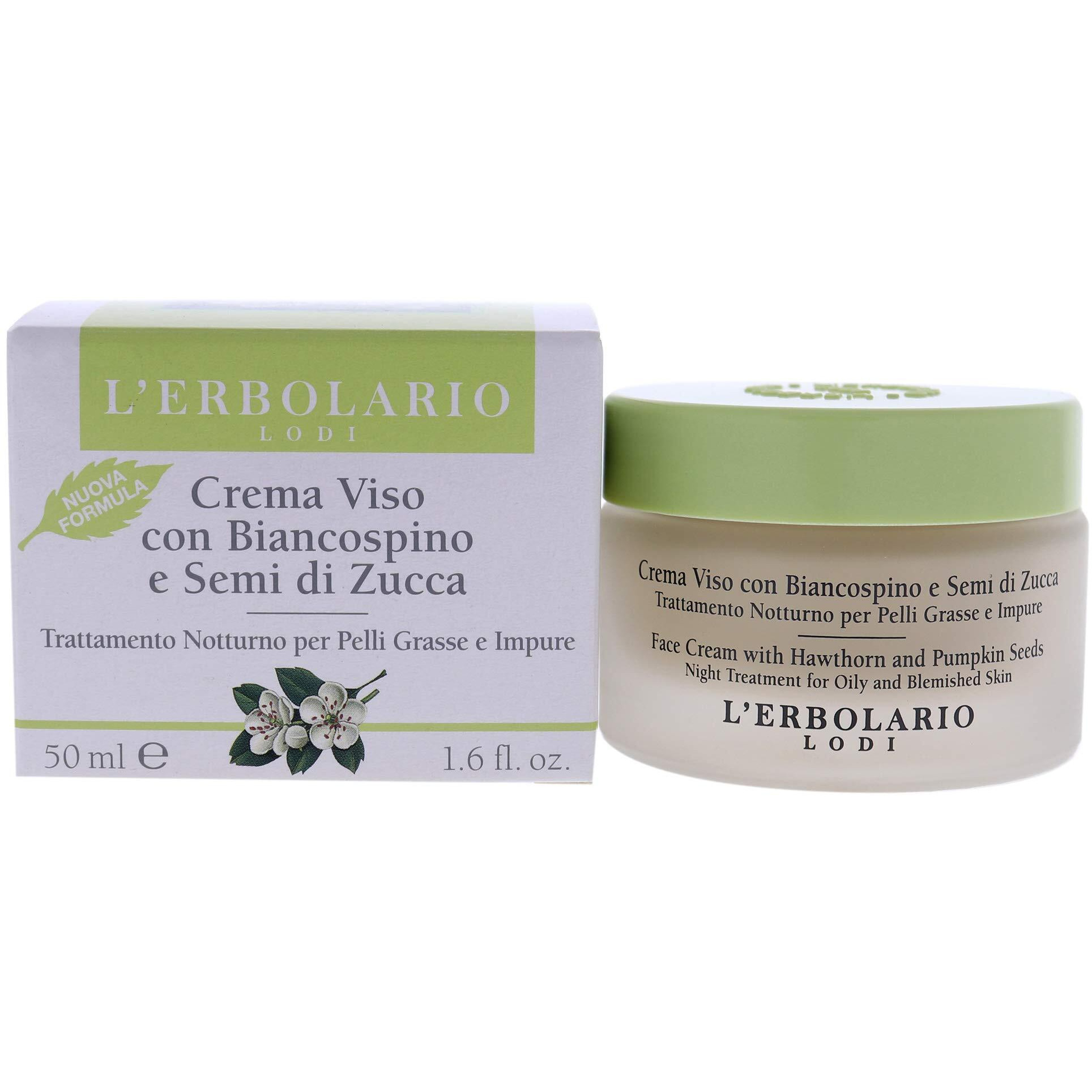 Face Cream - Hawthorn and Pumpkin Seeds by LErbolario for Unisex - 1.6 oz Cream
