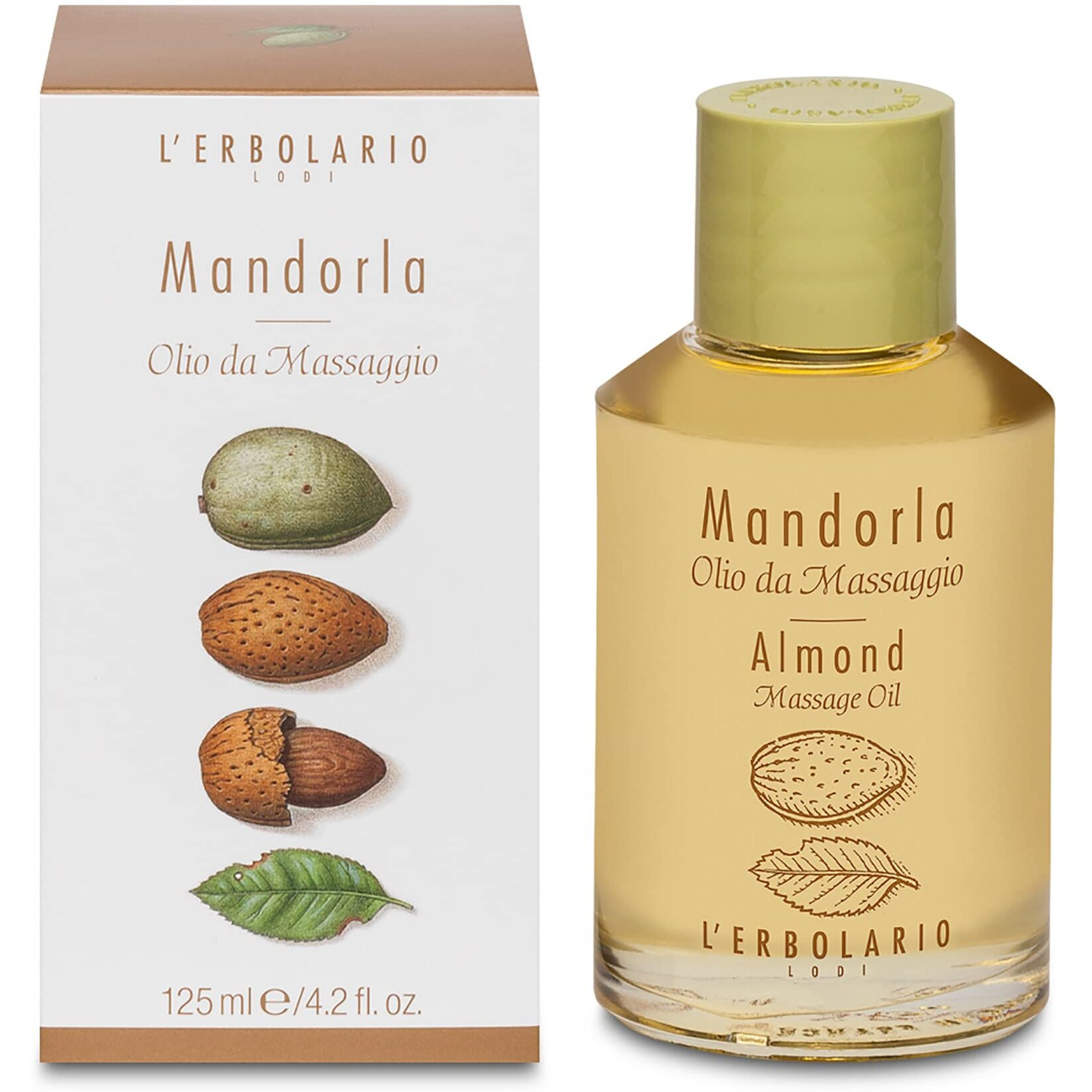 Massage Oil - Almond by LErbolario for Unisex - 4.2 oz Oil