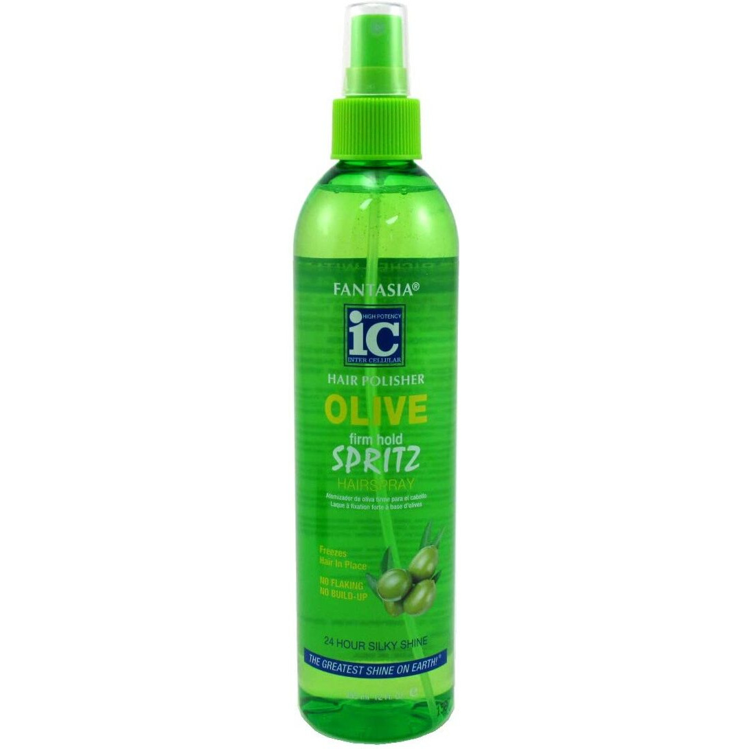 Fantasia Spritz Olive Firm Hold 12 Ounce Pump (354ml) (2 Pack)