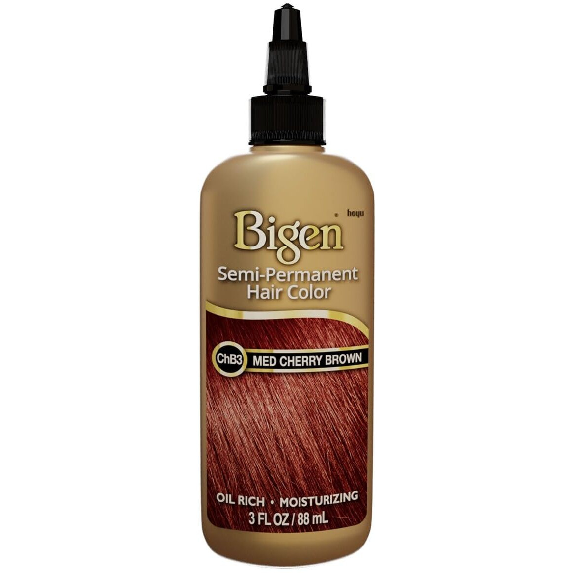 Bigen Semi-Permanent Haircolor Chb3 Medium Cherry Brown 3 Ounce (88ml) (2 Pack)