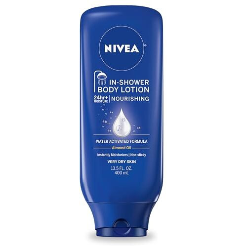 NIVEA Nourishing In Shower Lotion, Body Lotion for Dry Skin, 13.5 Fl Oz Bottle