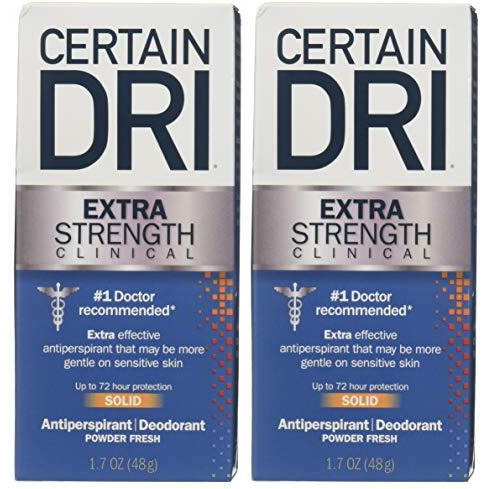 Certain Dri Antiperspirant Solid for Excessive Perspiration-1.7 Ounce (Pack of 2)