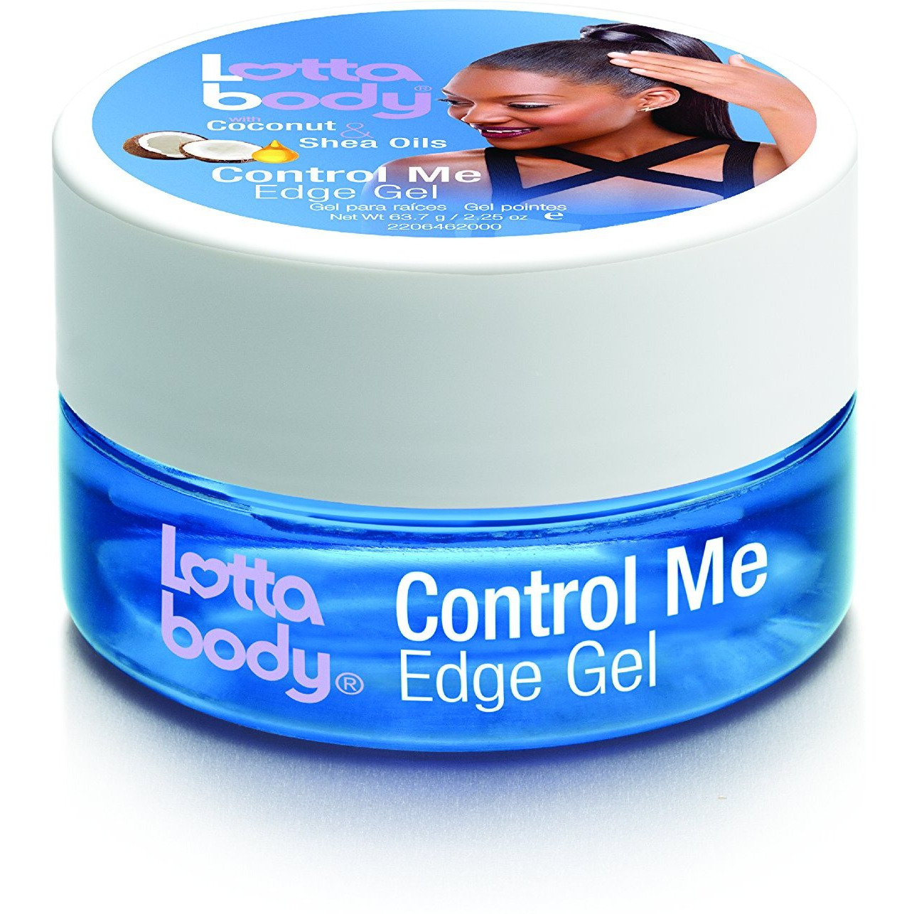 Lotta Body Coconut Shea Oils Control Me Edge Gel, 2.25 Ounce