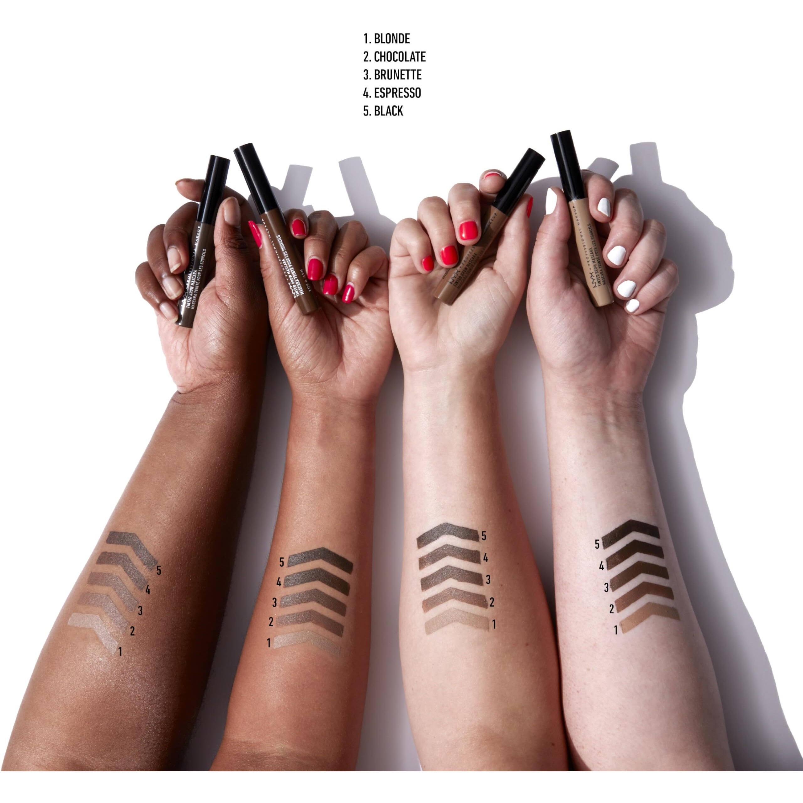 NYX Tinted Brow Mascara - Brow Enhancing Formula - Natural Looking Brows - 022 oz(D0102H2B7H7)