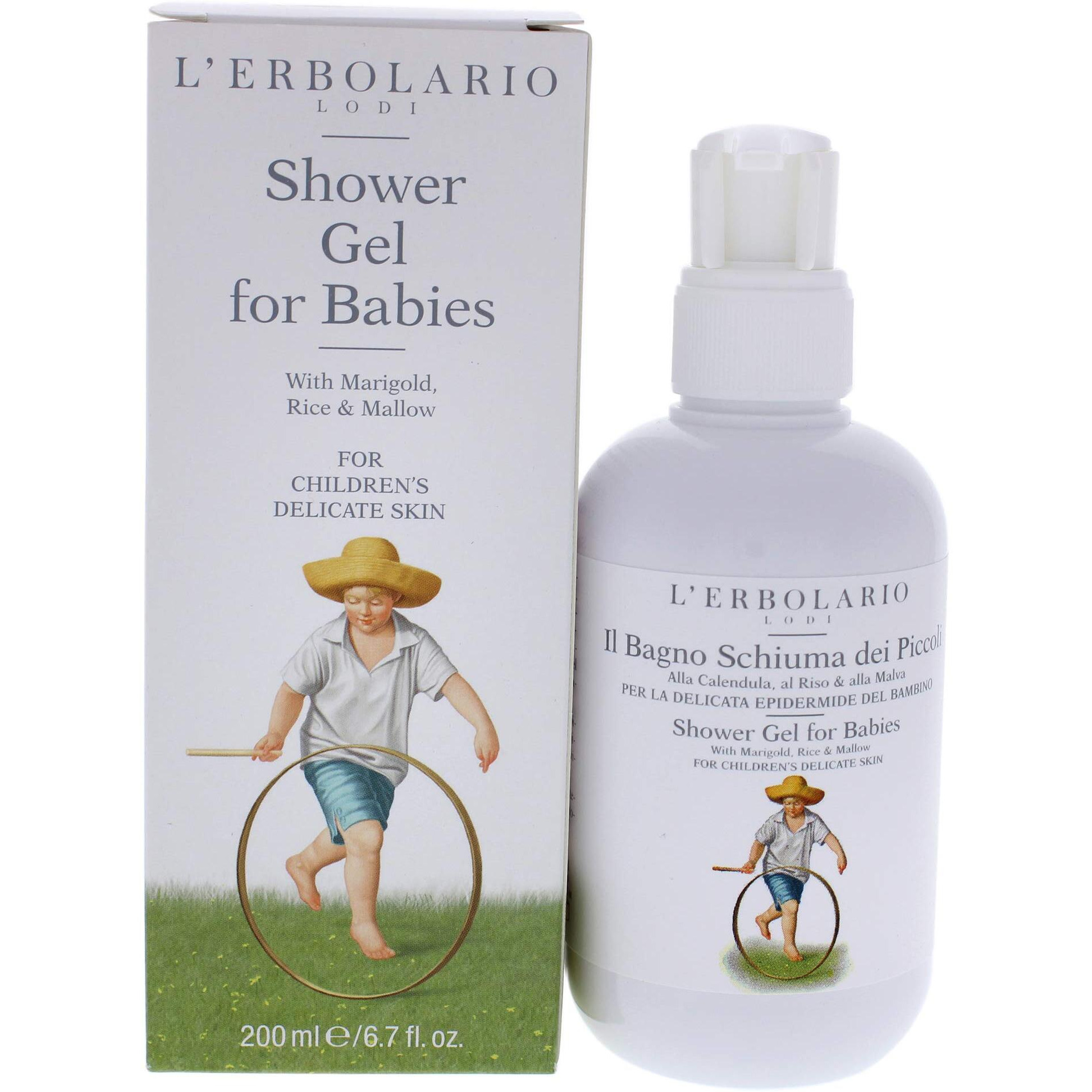 Shower Gel for Babies by LErbolario for Kids - 6.7 oz Shower Gel