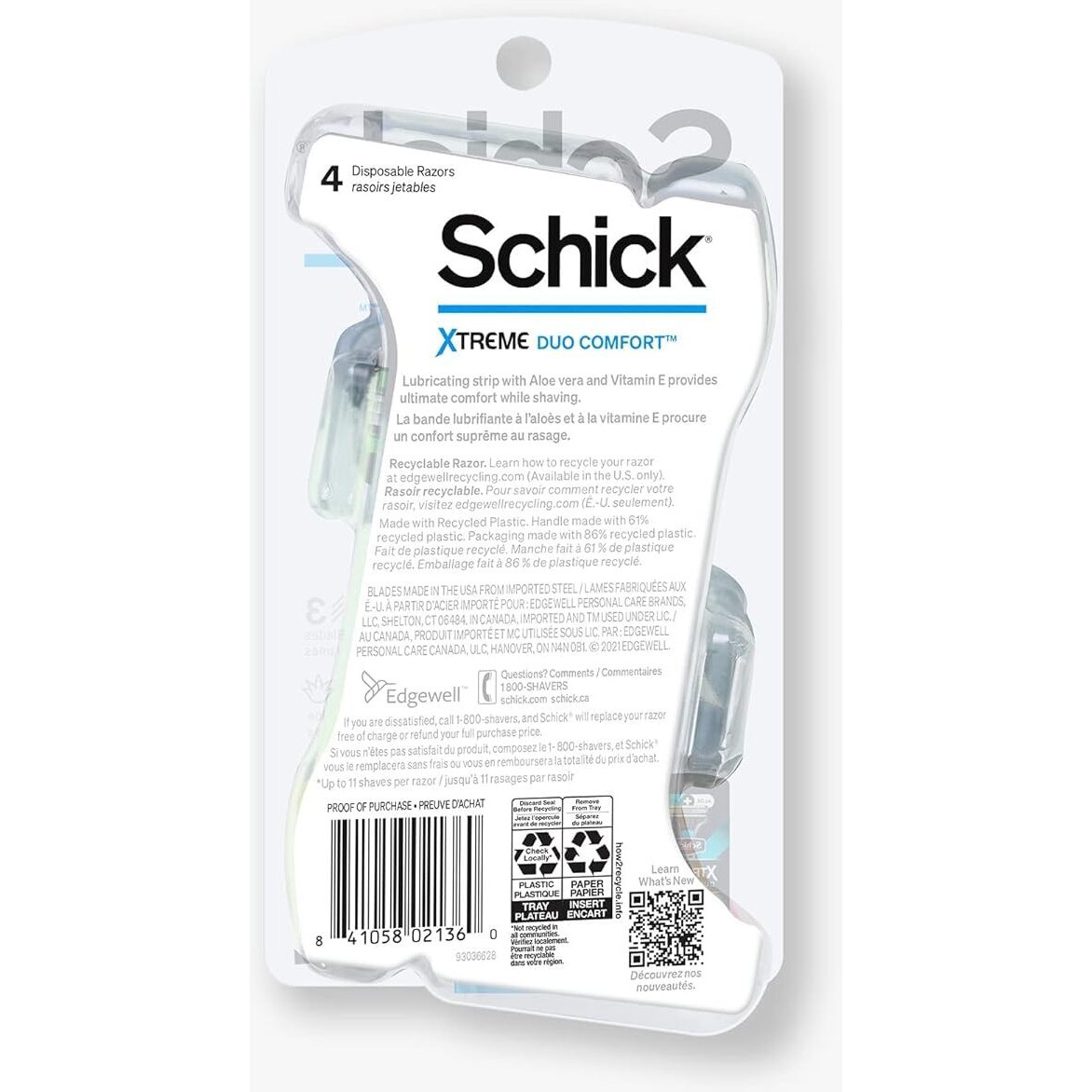 Schick Xtreme 3 Eco Men's Disposable Razor - 4 ct - 2 pk