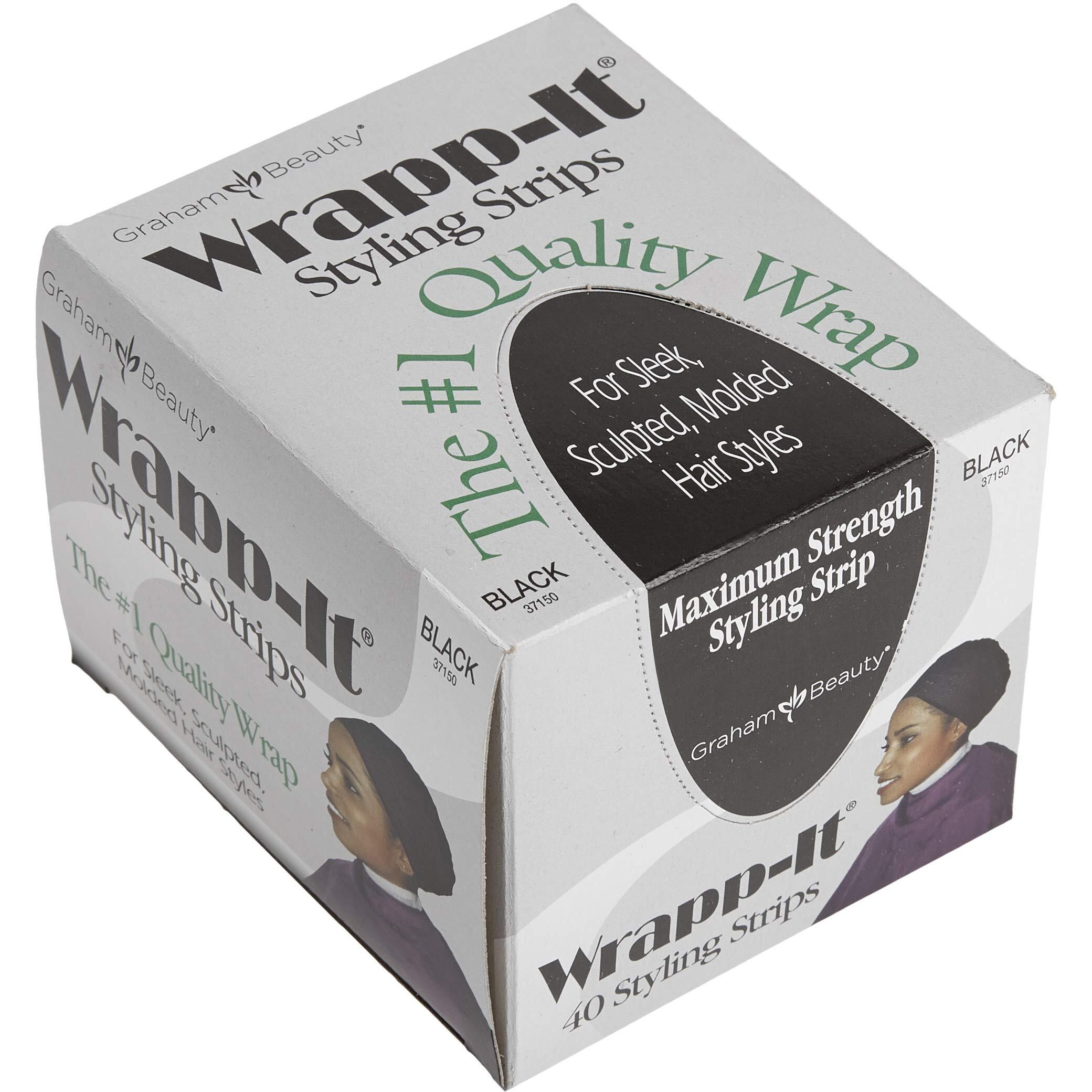 Graham Beauty Wrapp-it Styling Strips, Black