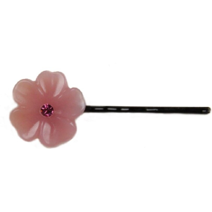 di Prima Milky Flower Bobby Pin, Pink
