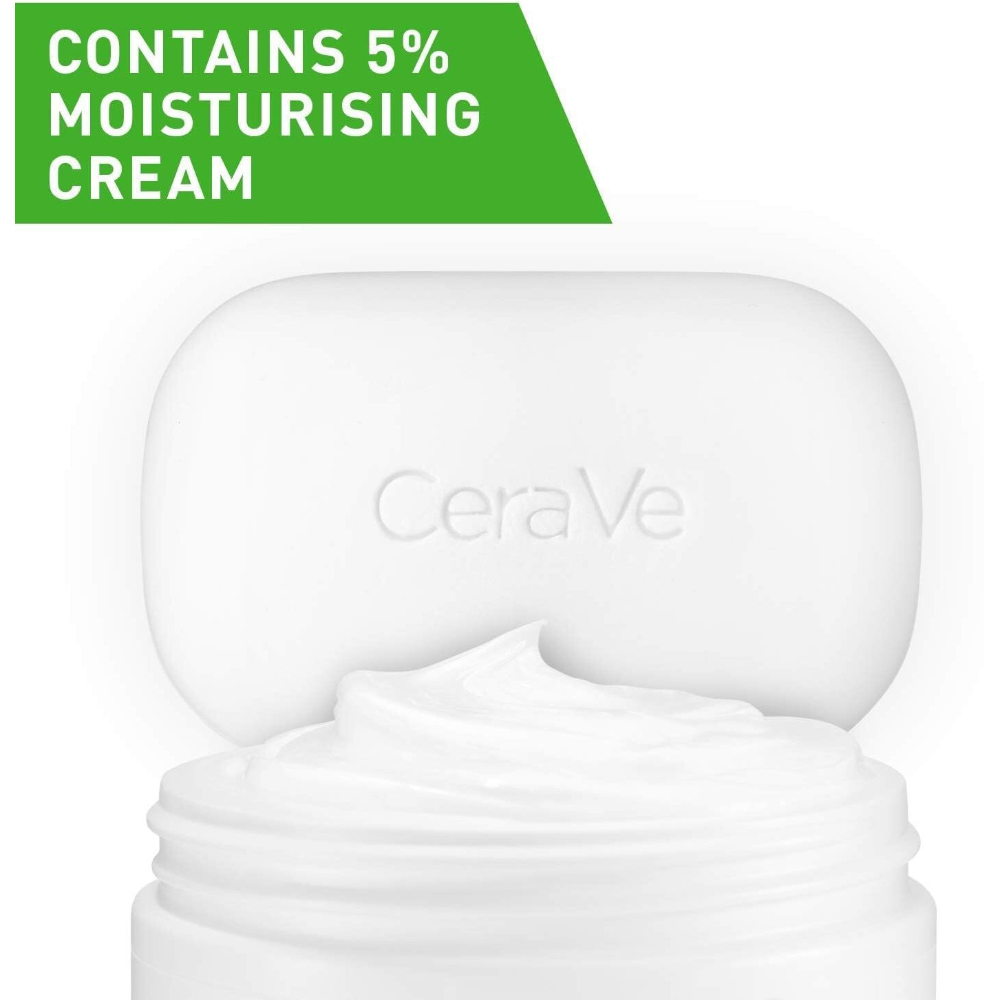 CeraVe Hydrating Cleanser Bar - Soap-Free Body and Facial Cleanser with 5% Cerave Moisturizing Cream - 4.5 Ounce Bar