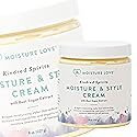 Moisture & Style Cream for Curly Hair. Natural Hair Definer and Enhancer Curling Cream Product. Moisturizer, Reduce Frizz & Increases Hair Manageability with Shea Butter Travel Size 8oz.