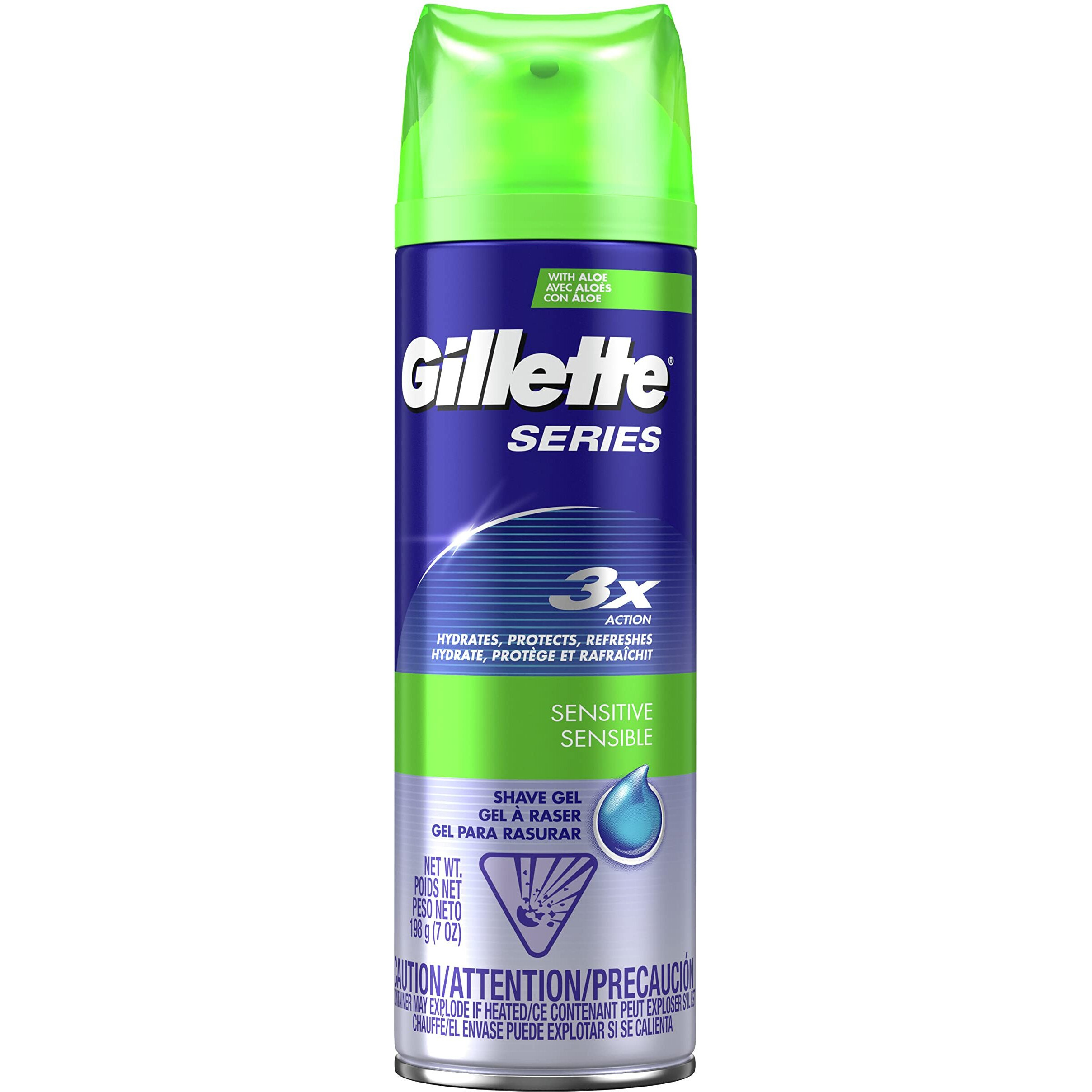 Gillette Series Shaving Gel Sensitive Skin 7 oz(Packaging May vary)