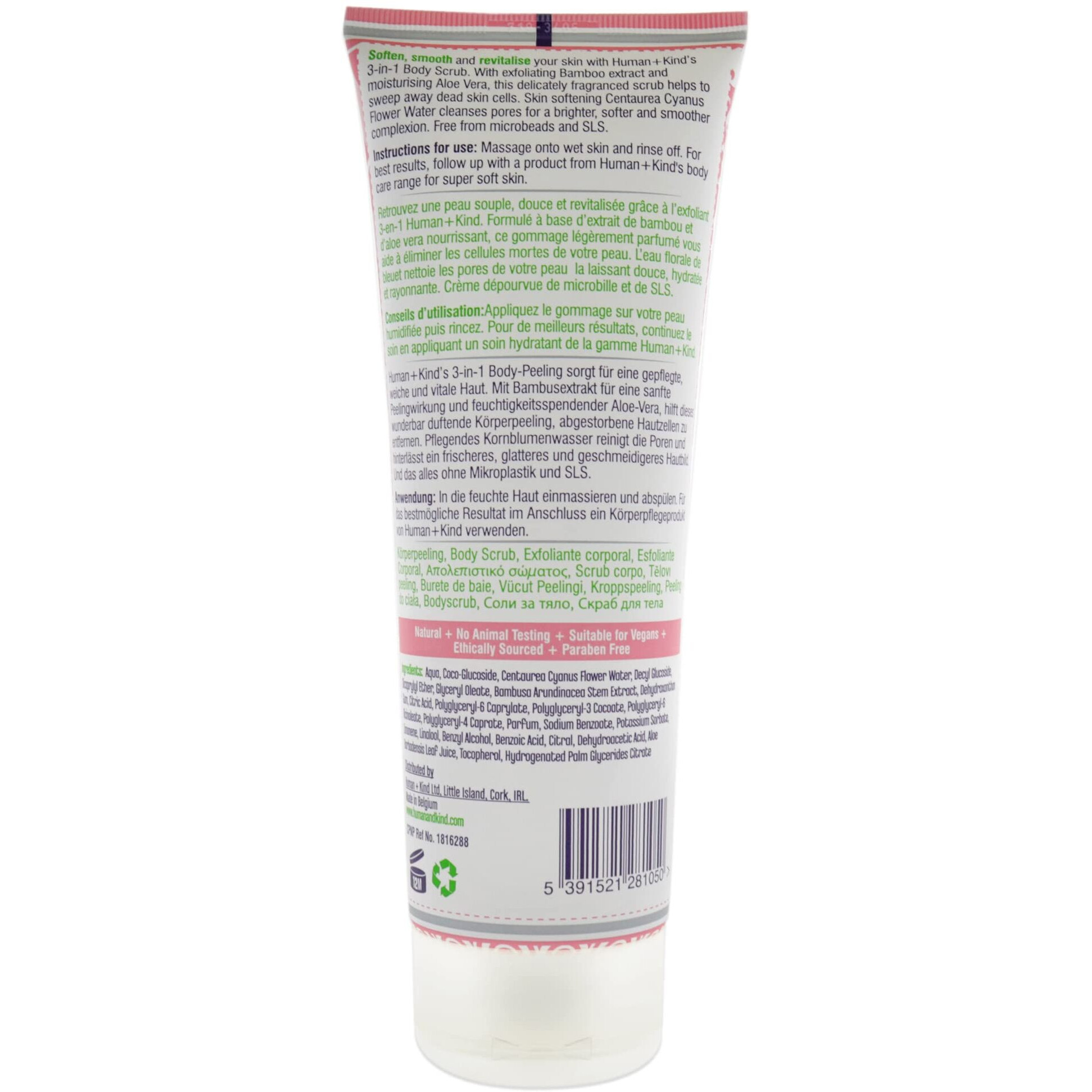 Body Scrub by Human+Kind for Unisex - 6.76 oz Scrub