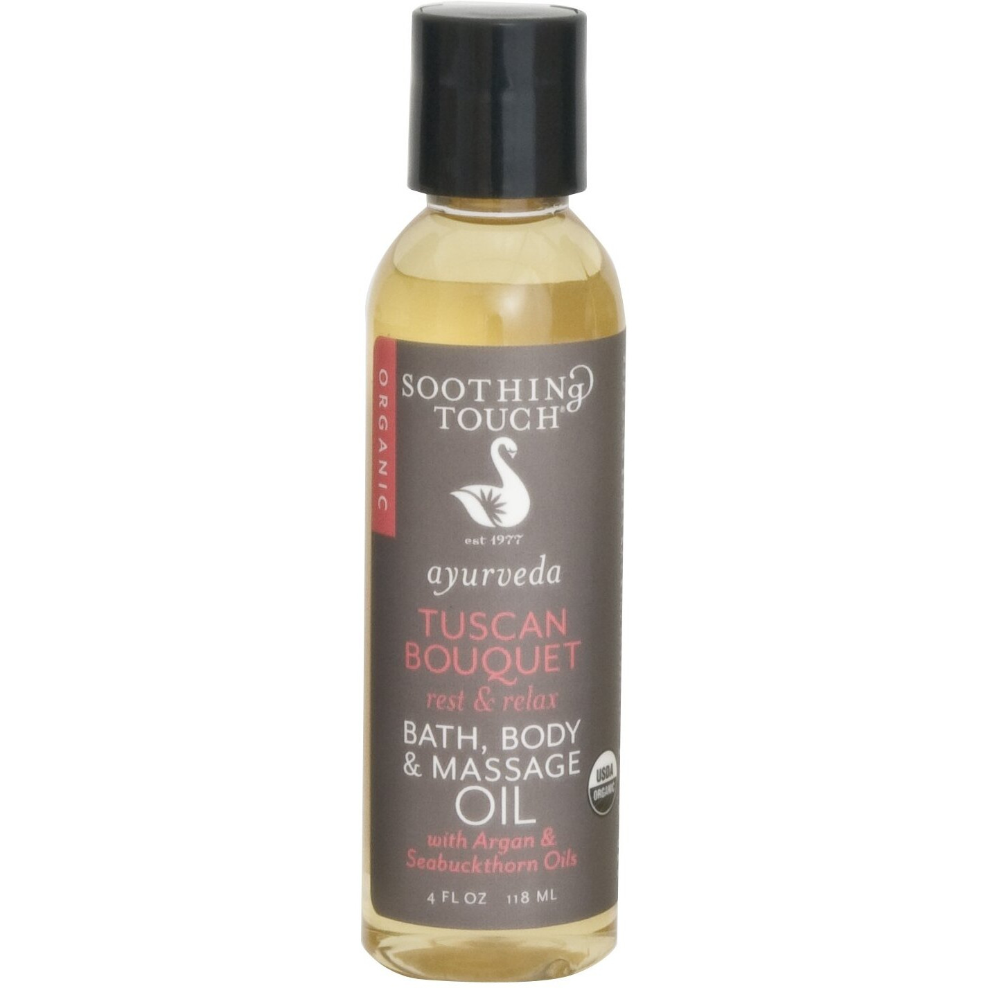 Soothing Touch Tuscan Bouquet Organic Bath, Body & Massage Oil, 4 Fl Oz