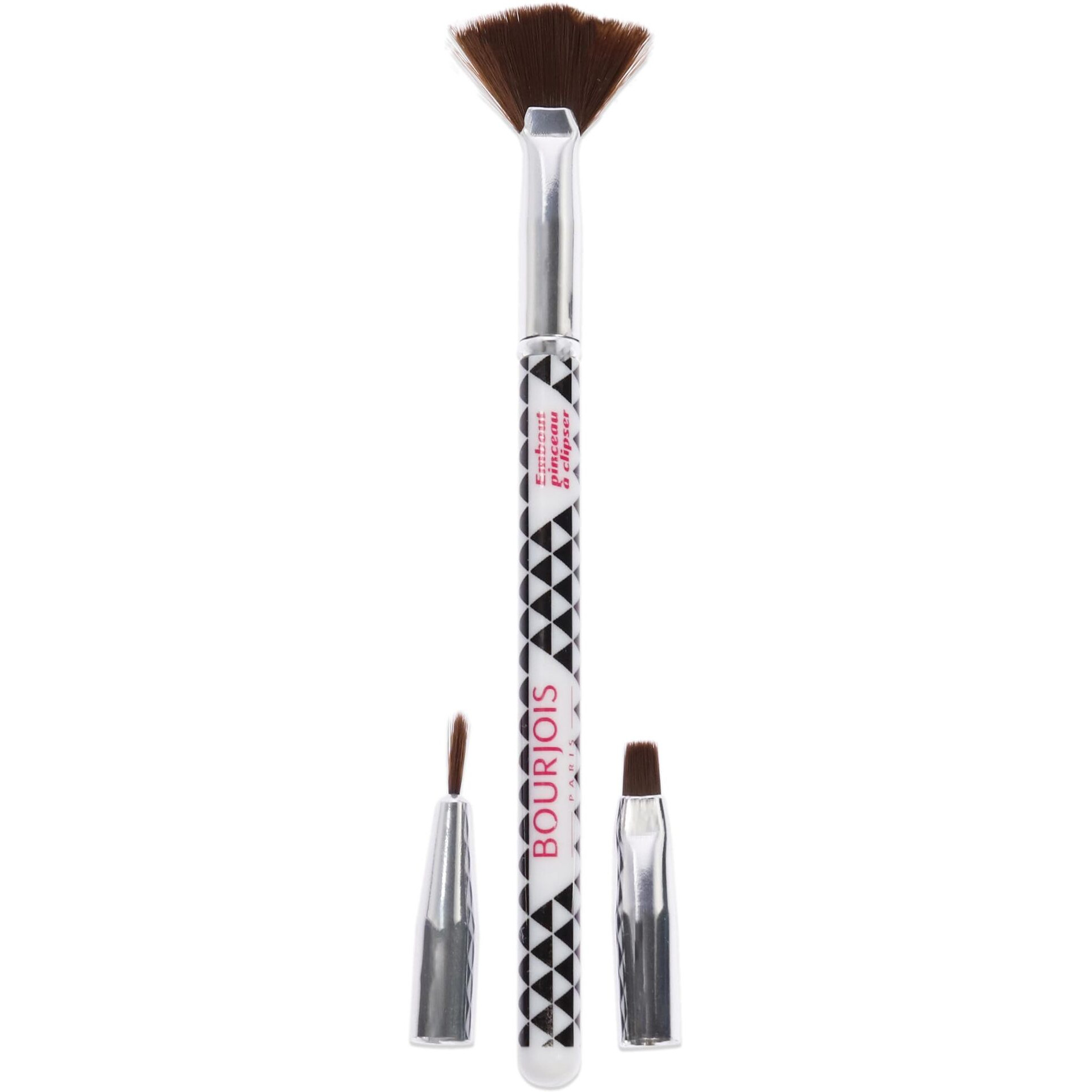 Multi-Brush Nail Art Set by Bourjois for Women - 3 Pc Fan Brush, Shader Brush, Liner Brush