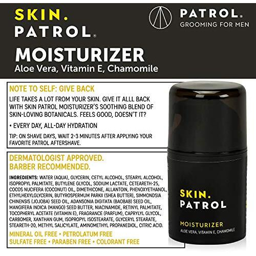 Bump Patrol Everyday Skin Moisturizer - Aloe Vera, Vitamin E, Chamomile Guards Against Razor Bumps, Ingrown Hairs - 1.68 Ounces - Pack of 2