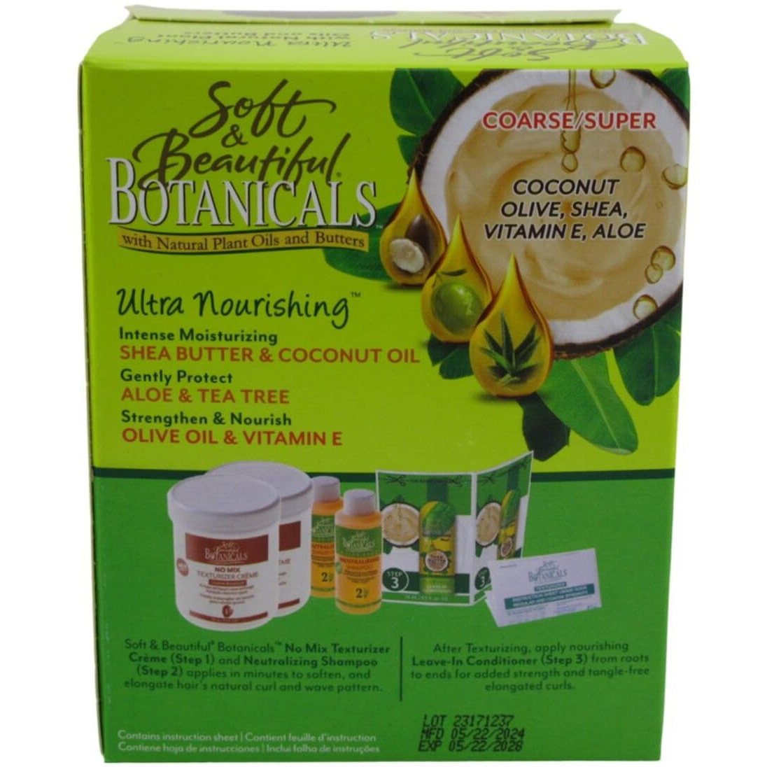 Soft & Beautifull Soft & Beautiful Botanicals No Mix Texturizer For Sensitive Scalps Coarse 2 App