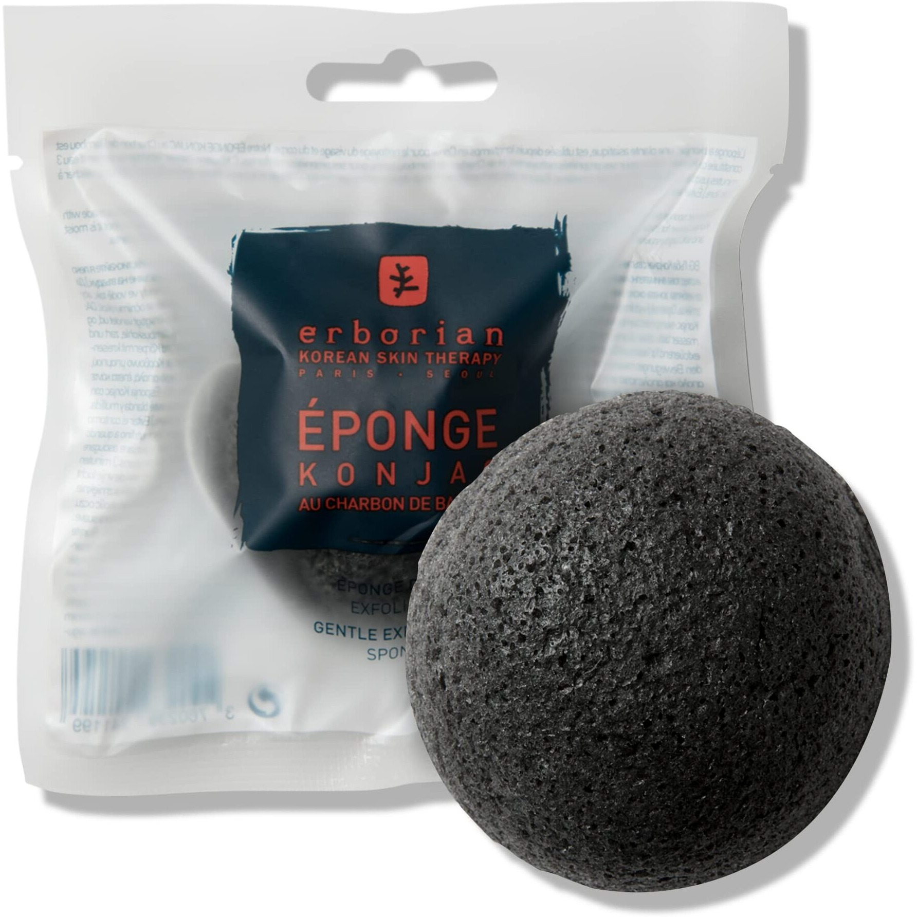 Charcoal Konjac Sponge by Erborian for Women - 3.5 oz Sponge