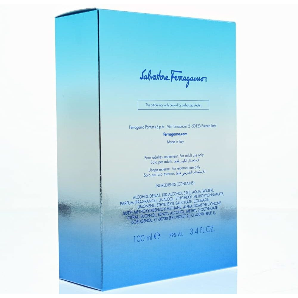 Incanto Blue by Salvatore Ferragamo Eau De Toilette Spray 3.4 oz(D0102HA7B3Y.)