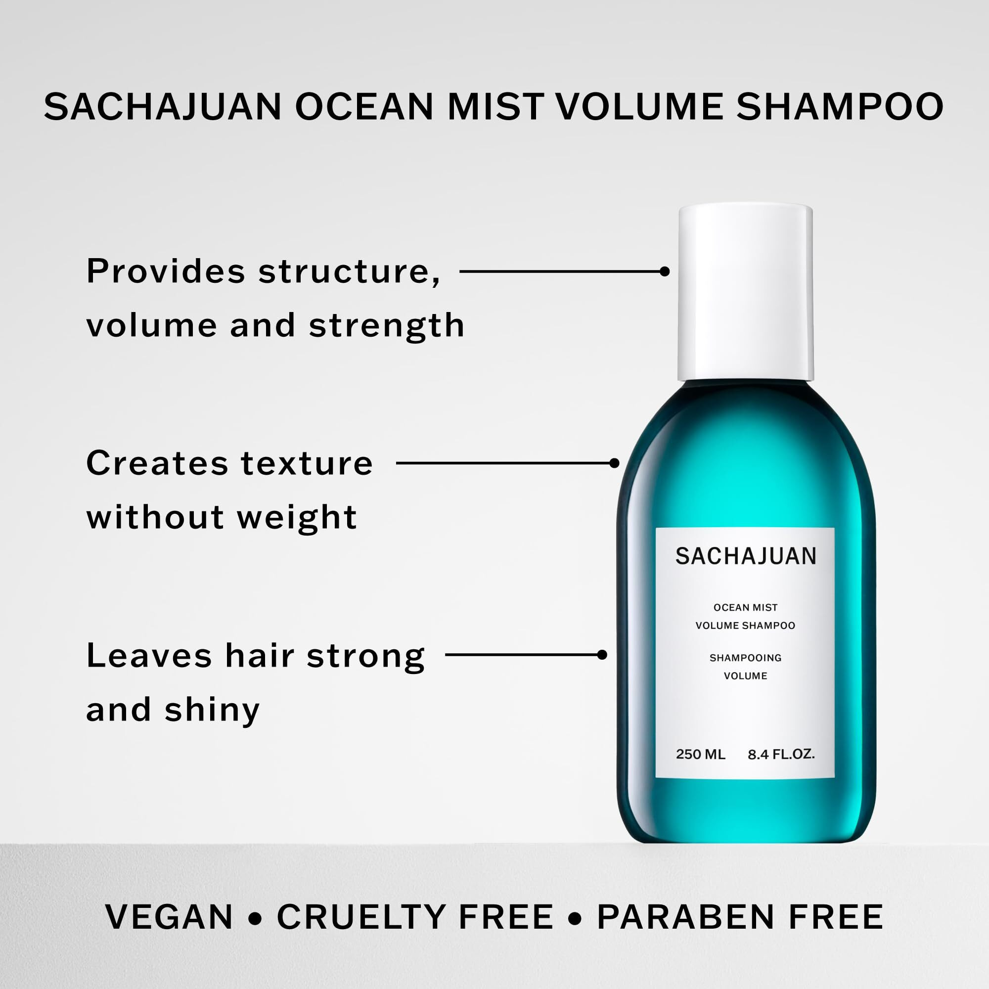 Ocean Mist Volume Shampoo by Sachajuan for Unisex - 8.45 oz Shampoo