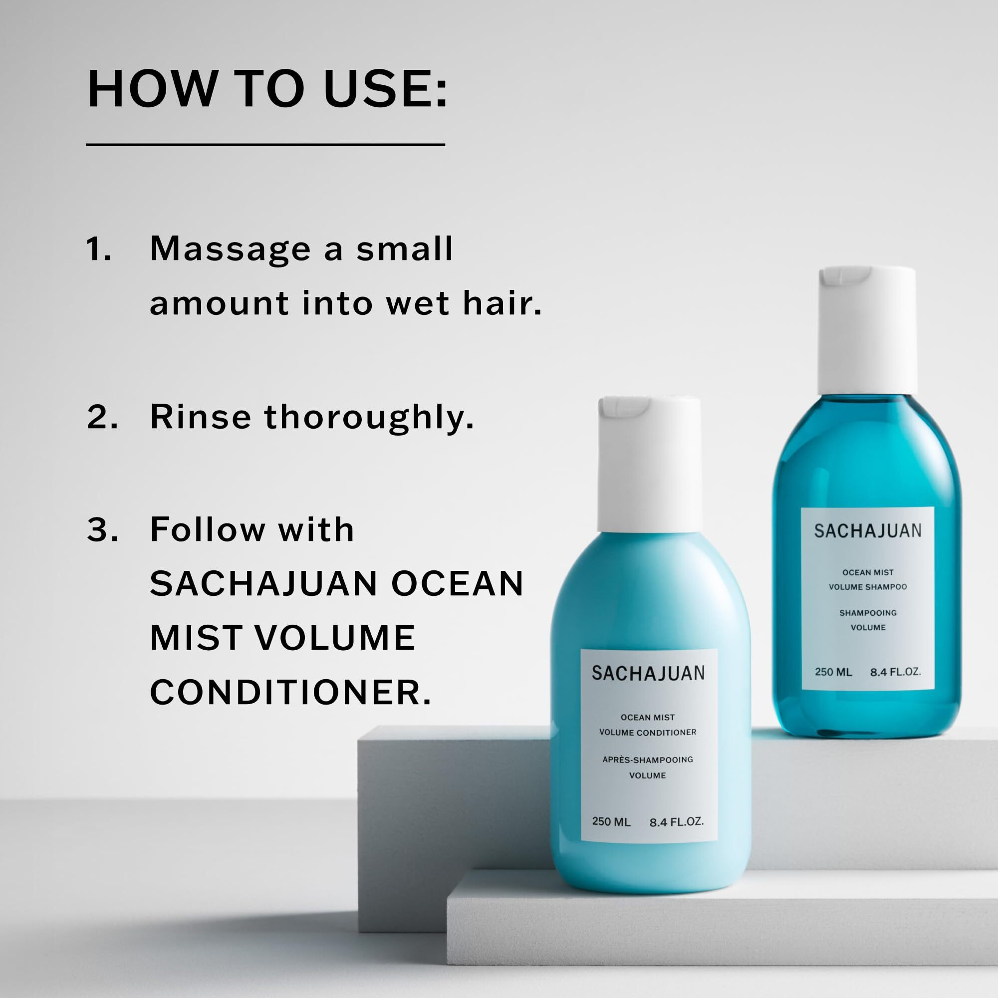 Ocean Mist Volume Shampoo by Sachajuan for Unisex - 8.45 oz Shampoo