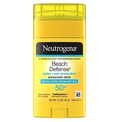 Neutrogena Beach Defense Water-Resistant Body Sunscreen Stick with Broad Spectrum SPF 50+, PABA-Free, and Oxybenzone-Free, Superior Protection Against UVA/UVB Rays, 1.5 oz