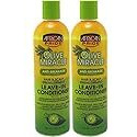 African Pride Olive Miracle Conditioner Leave-In 12 Ounce (354ml) (2 Pack)