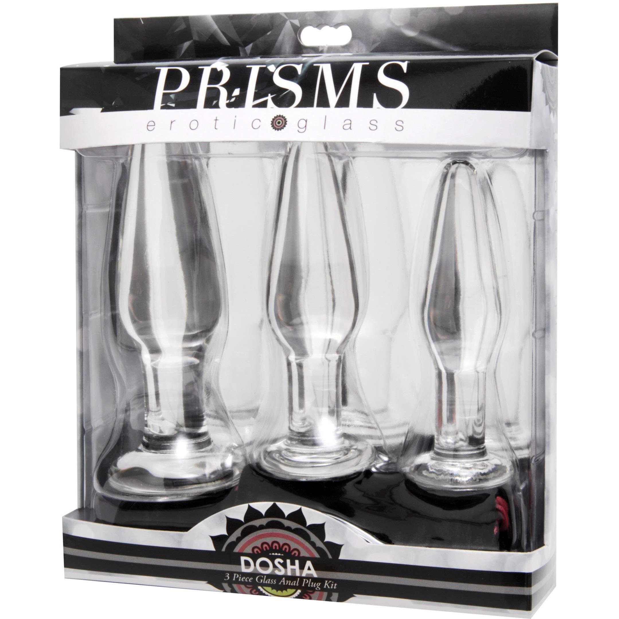 Dosha 3 Piece Glass Anal Plug Kit