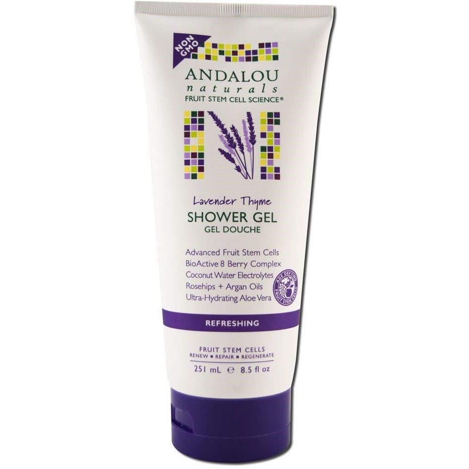 Andalou Naturals Lavender Thyme Shower Gel, Pack of 2