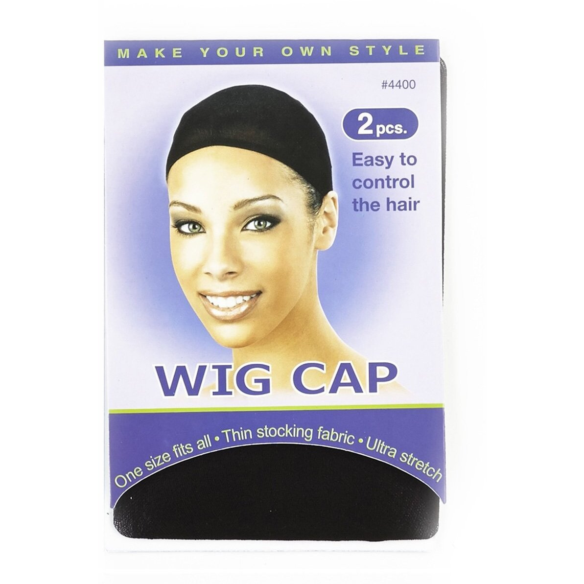 Annie Wig Cap 2pc 4400 Black