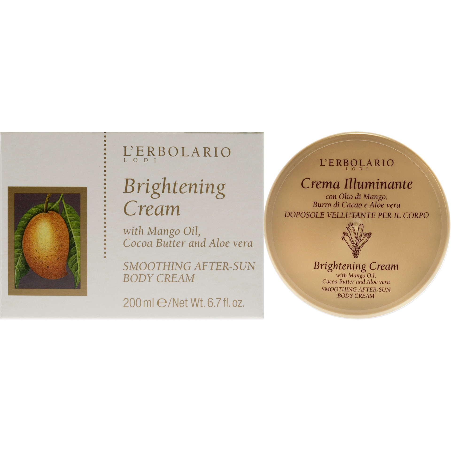 Brightening Body Cream by LErbolario for Women - 6.7 oz Body Cream