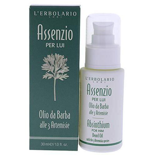 Beard Oil - Absinthium by LErbolario for Men - 1 oz Oil