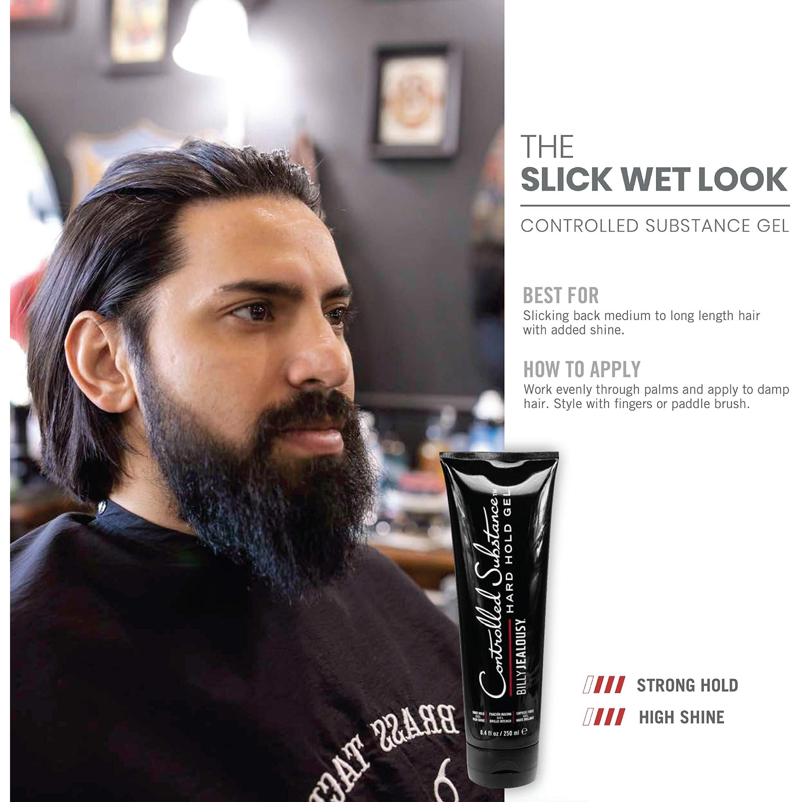 Controlled Substance Hard Hold Hair Gel by Billy Jealousy for Unisex - 8.4 oz Gel