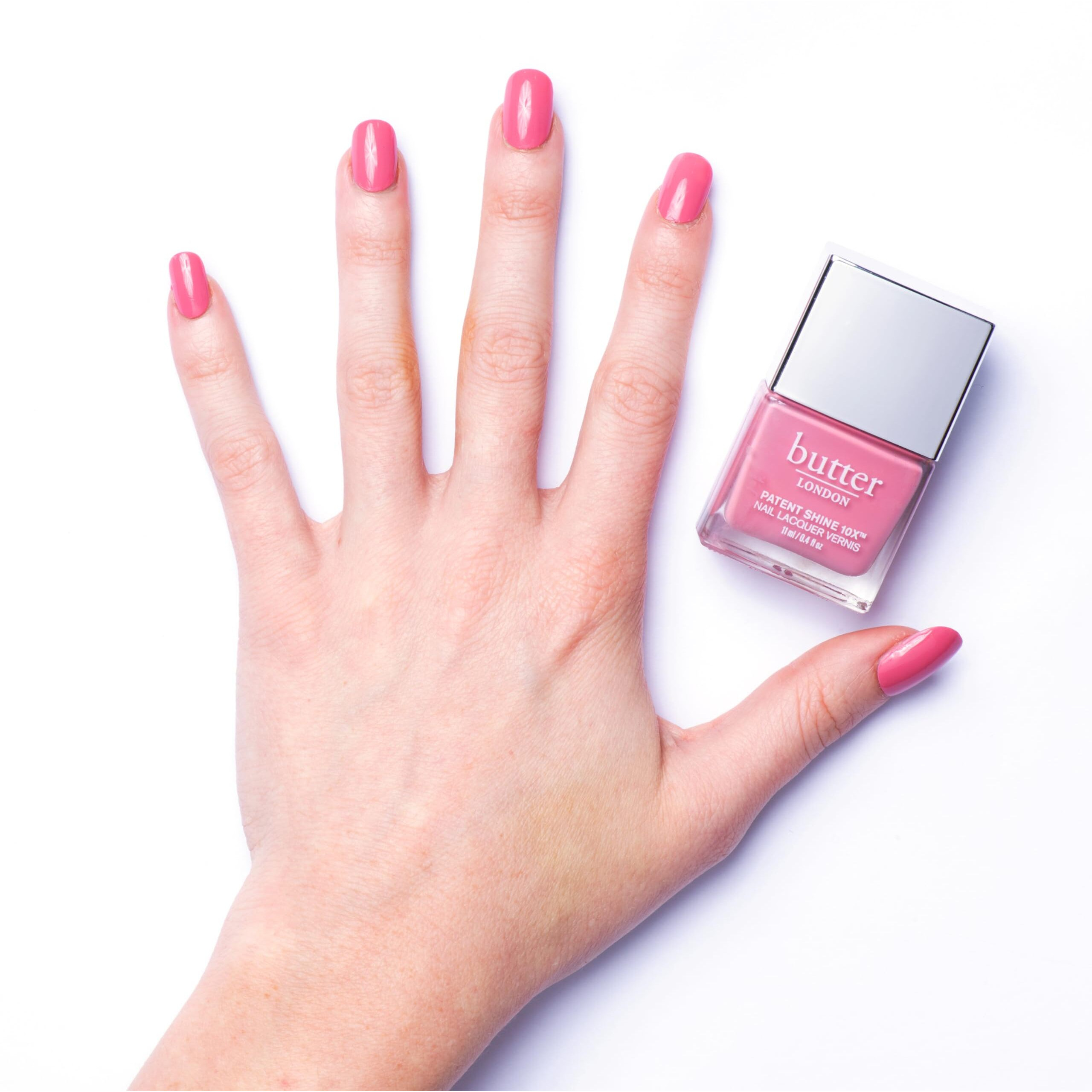 Patent Shine 10X Nail Lacquer - Comming Up Roses by Butter London for Women - 0.2 oz Nail Polish