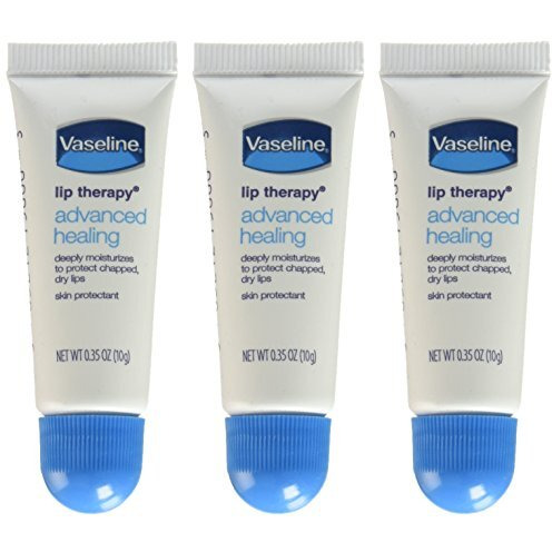 Vaseline Lip Therapy Advanced Petroleum Jelly, 3 Count