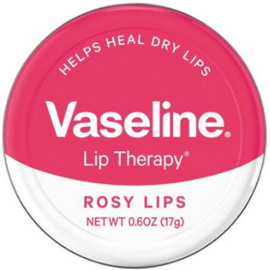 Vaseline Lip Therapy Lip Balm, Rosy Lips 0.6 oz (Pack of 2)