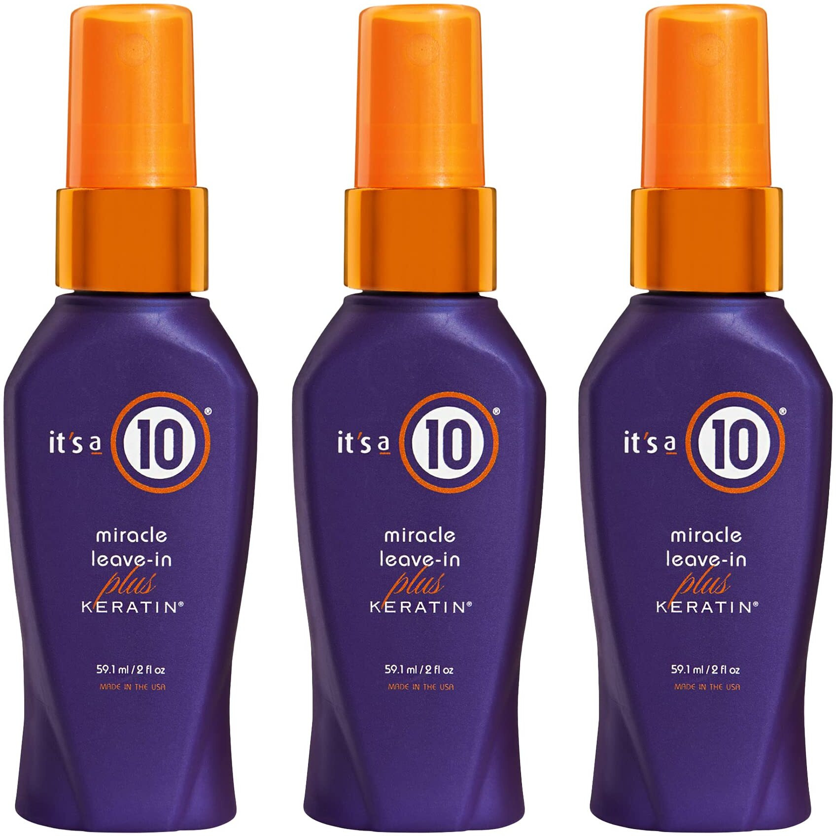 it's a 10 Haircare Miracle Leave-In plus Keratin Spray, 2 fl. oz. (Pack of 3)