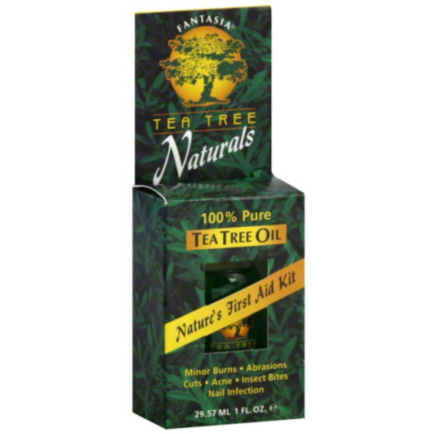 Fantasia Tea Tree Naturals 100% Pure Tea Tree Oil, 1 oz (Pack of 2)