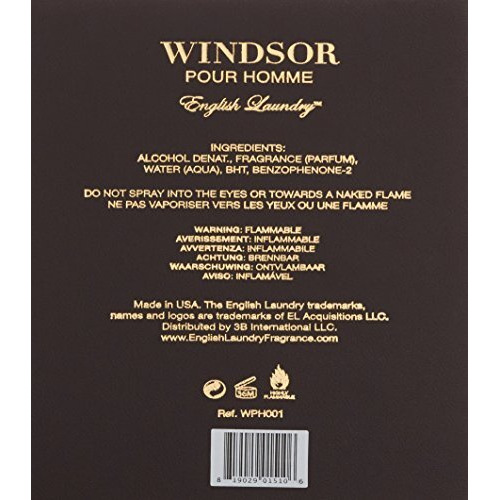 Windsor Pour Homme by English Laundry Eau De Parfum Spray 3.4 oz(D0102HA5AUA.)