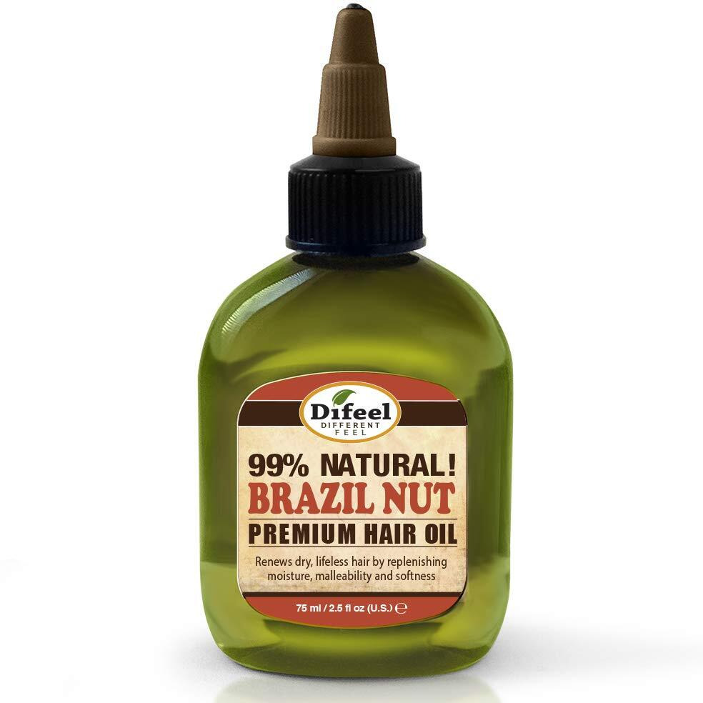 Difeel Premium Natural Deep Conditioning Hair Oil - Brazil Nut Oil 2.5 ounce