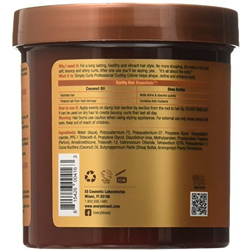 Every Strand Simply Curls Coco Oil/Shea Curl Creme, 15 Ounce