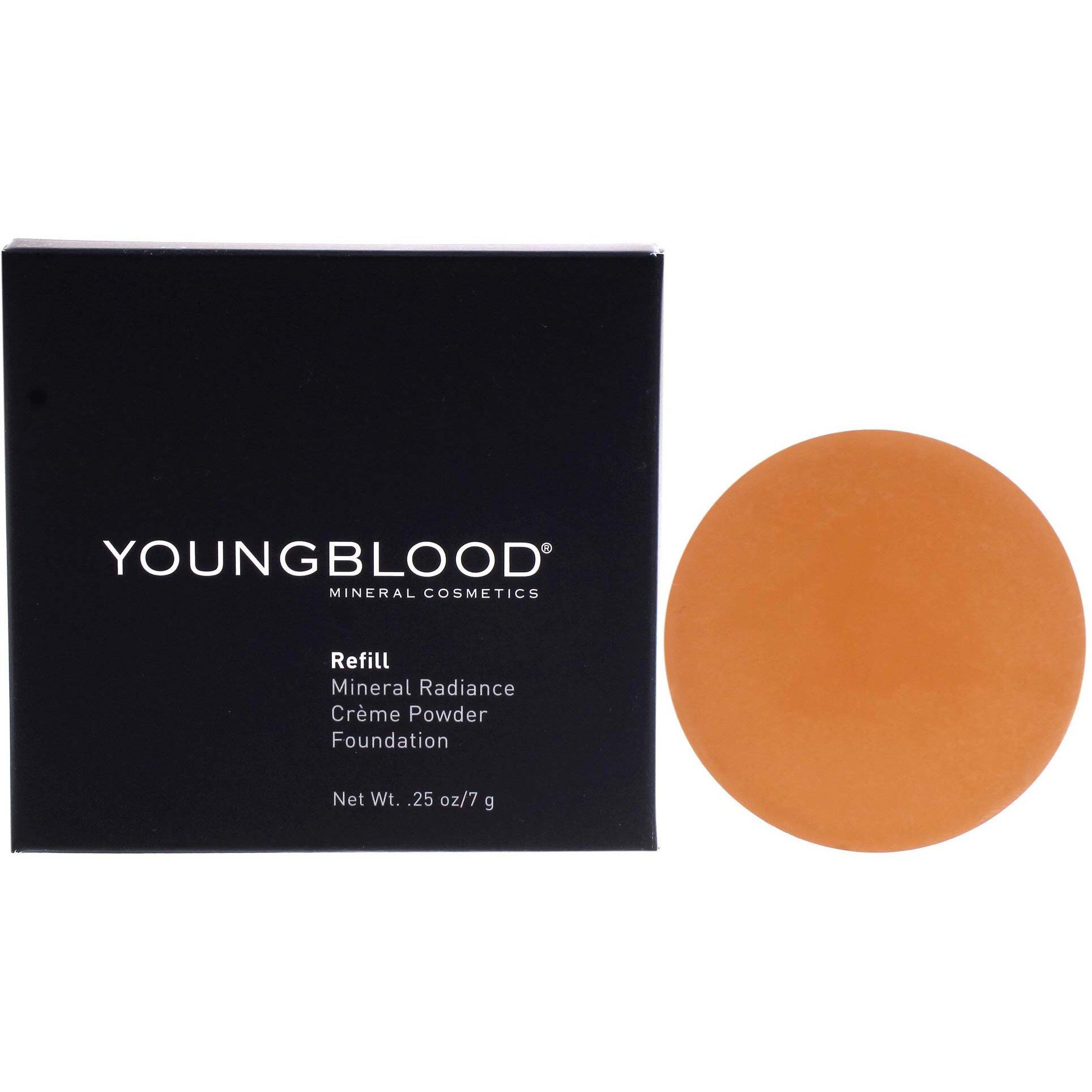 Mineral Radiance Creme Powder Foundation - Toffee by Youngblood for Women - 0.25 oz Foundation (Refill)