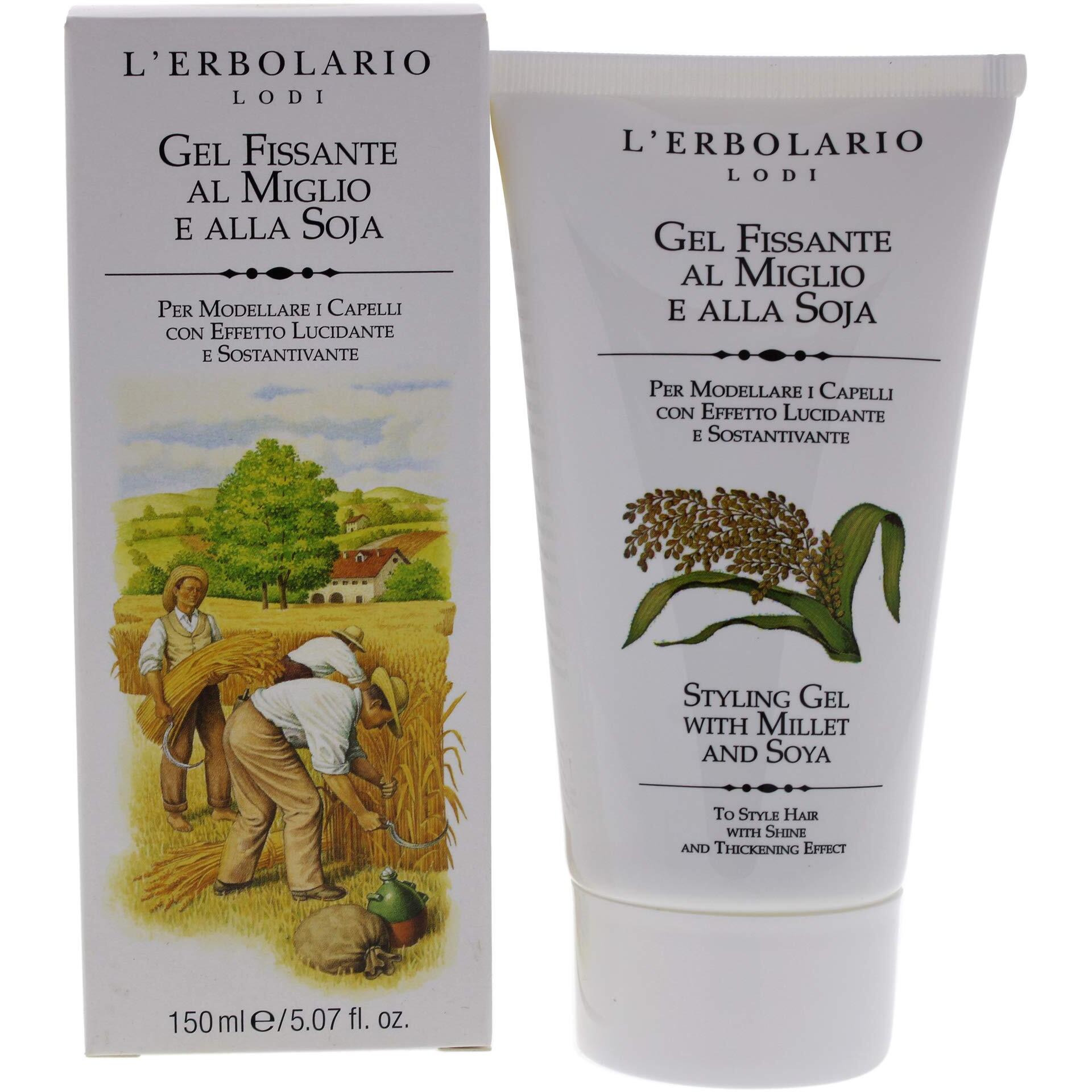Styling Gel - Millet and Soya by LErbolario for Unisex - 5.07 oz Gel