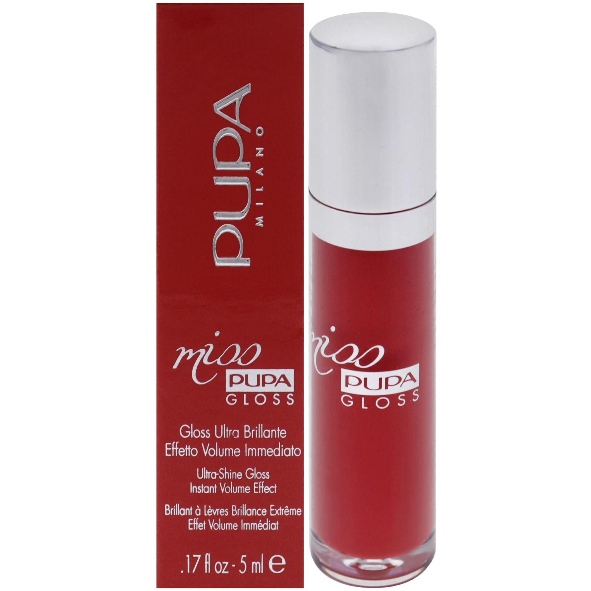 Miss Pupa Gloss Ultra-Shine Lip Gloss - 204 Timeless Coral by Pupa Milano for Women - 0.17 oz Lip Gloss