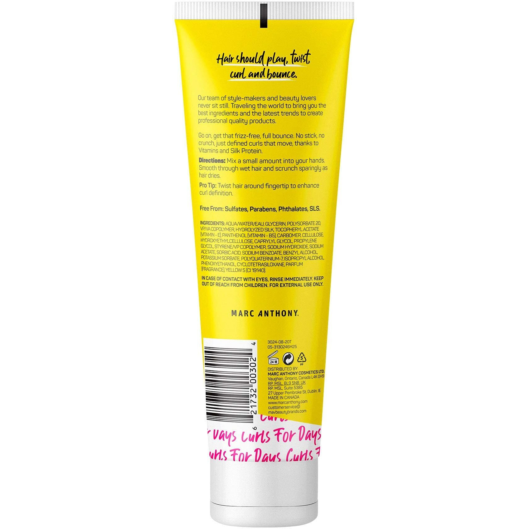 Marc Anthony Strictly Curls Curl Define Lotion 8.3oz Tube (3 Pack)