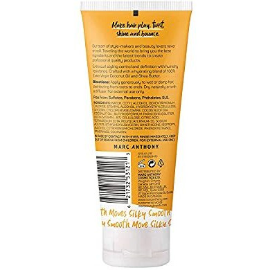 Marc Anthony Nourishing Curl Cream, Coconut Oil & Shea Butter - Anti-Frizz Biotin Detangling Cream to Enhance Curls, Defrizz, Hydrate & Adds Shine - Color Safe & Sulfate Free Styling Product