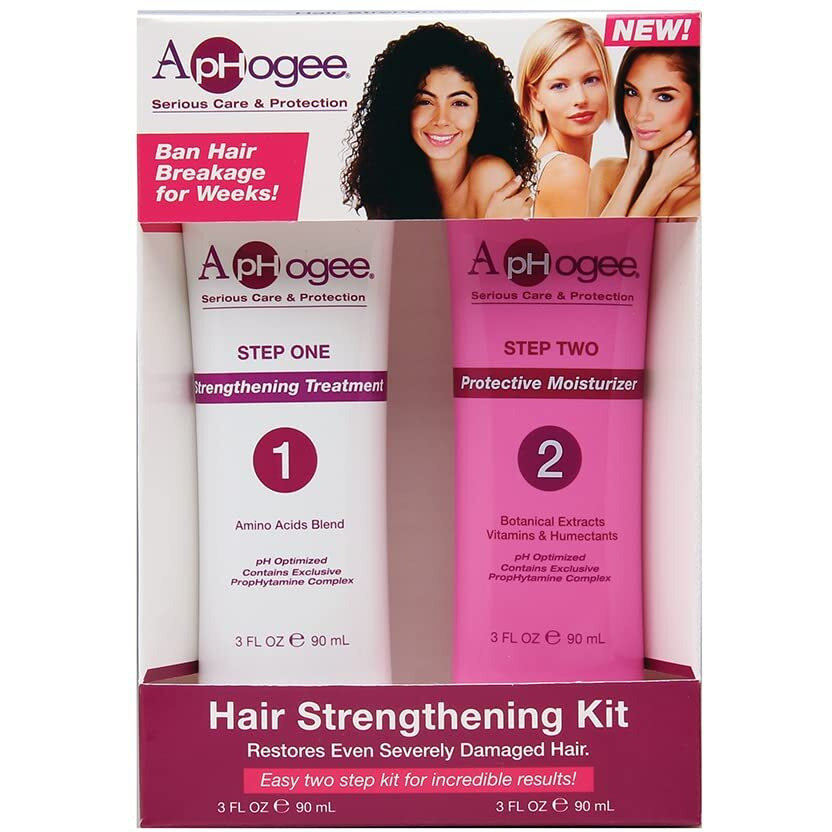 Aphogee Hair Strengthening Kit, 2 Count, 6 Fl.Oz