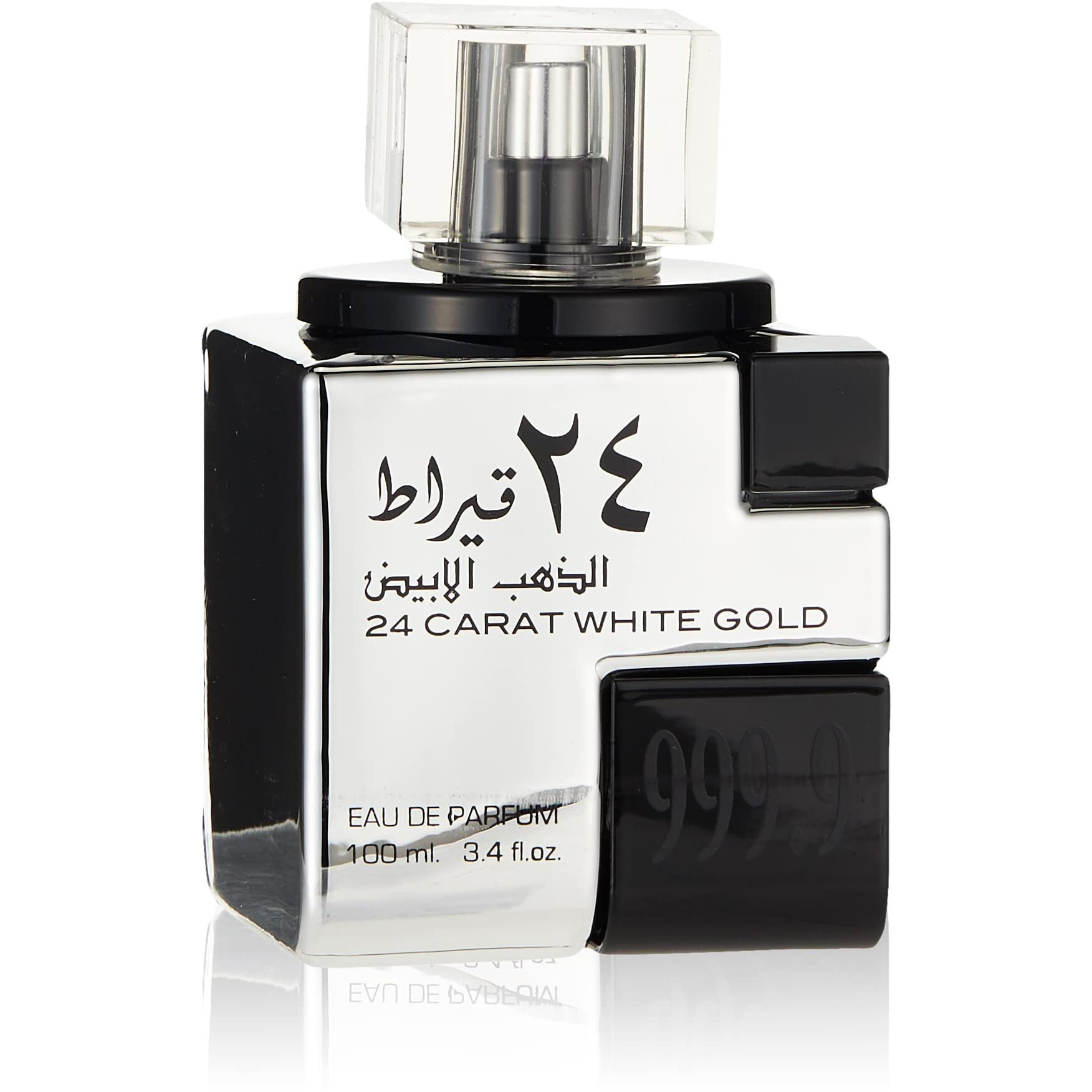 24 Carat White Gold by Lattafa for Men - 3.4 oz EDP Spray