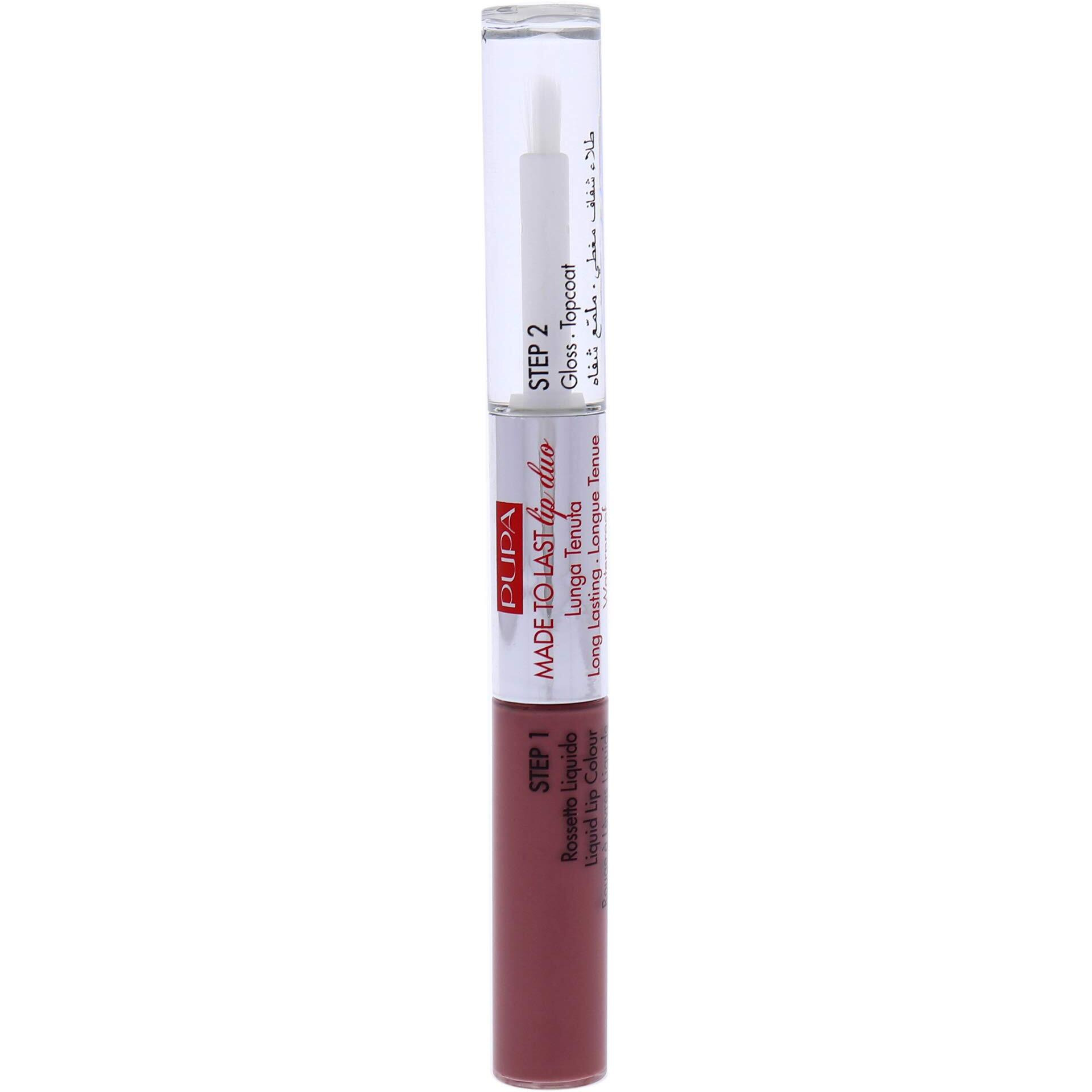 Made To Last Lip Duo - 010 Vintage Pink by Pupa Milano for Women - 0.13 oz Lipstick
