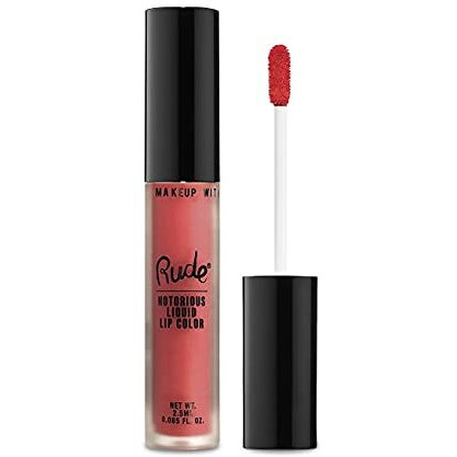 Notorious Liquid Lip Color - Sinister Villain by Rude Cosmetics for Women - 0.1 oz Lipstick