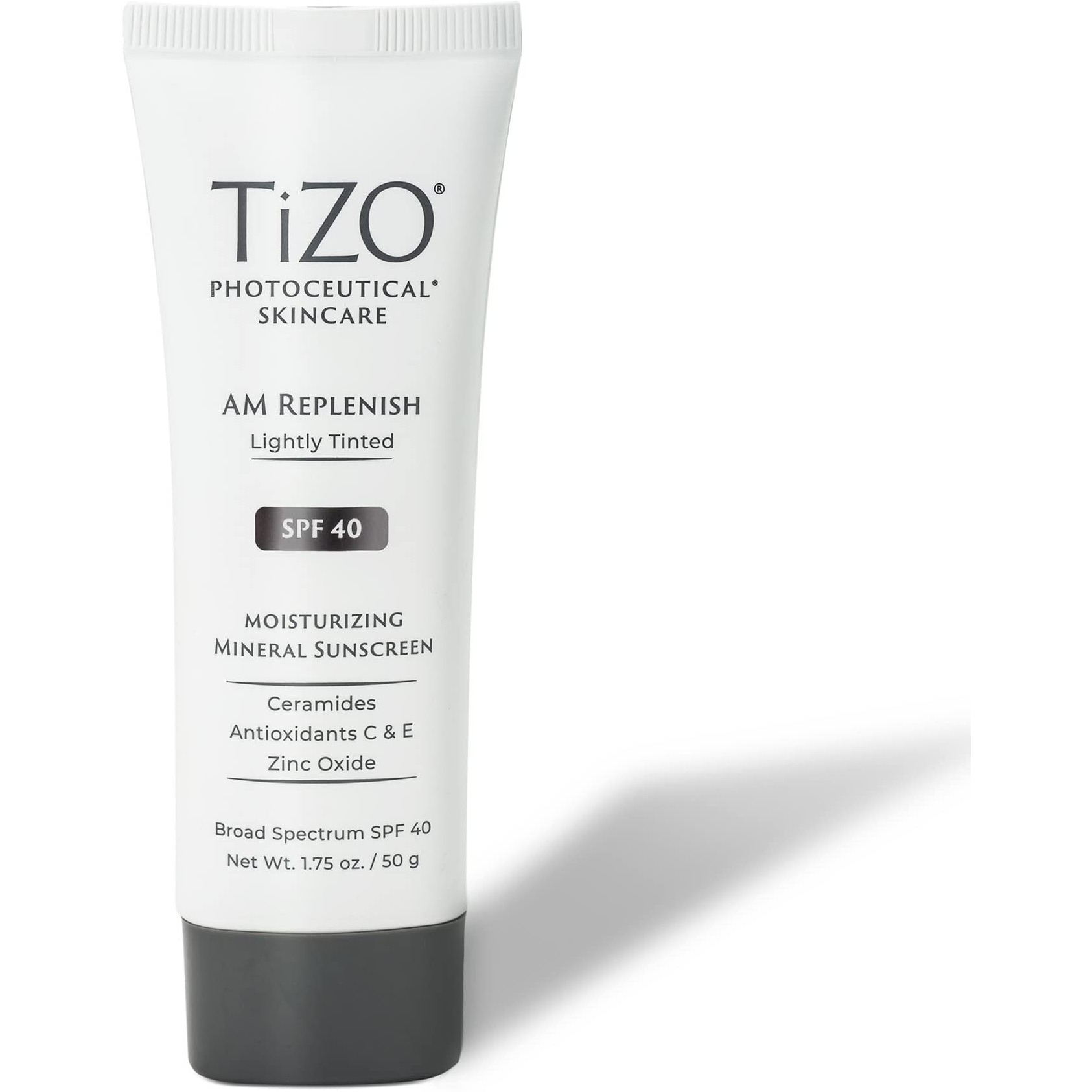 Photoceutical AM Replenish SPF 40 - Lightly Tinted by Tizo for Unisex - 1.75 oz Sunscreen